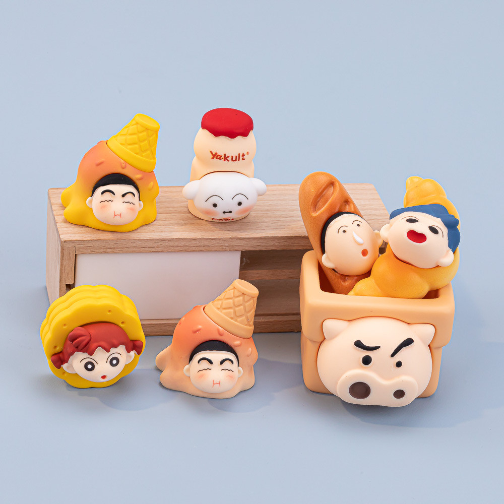 7 ชิ้น Shin-chan Toy Story อาหารเรซิ่น Charms สําหรับ DIY (4-342)