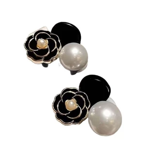 กิ๊บติดผมลาย Camellia Pearl กิ๊บติดผมดอกกุหลาบ สไตล์เรโทร กิ๊บติดผมสวยๆ ส่งไวจากไทย