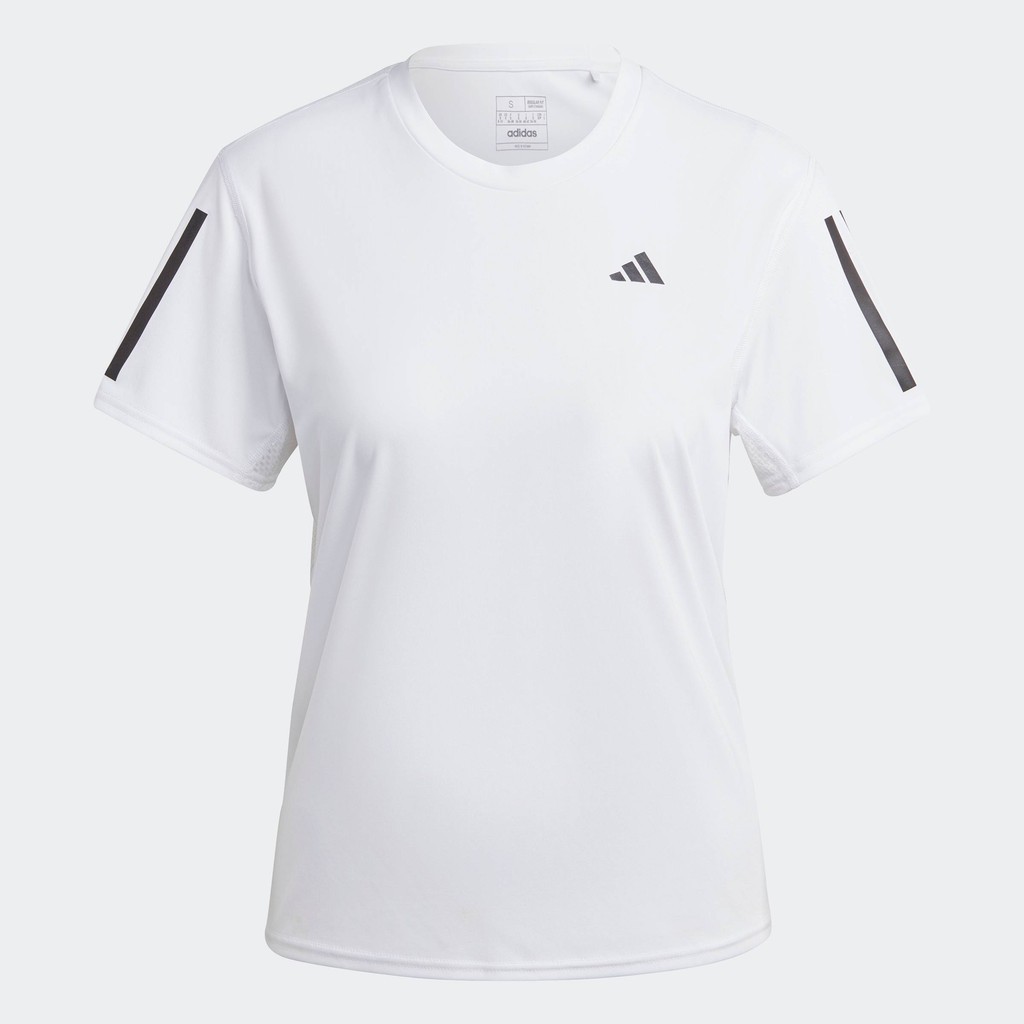 adidas วิ่ง เสื้อยืด Own the Run ผู้หญิง สีขาว IC5189