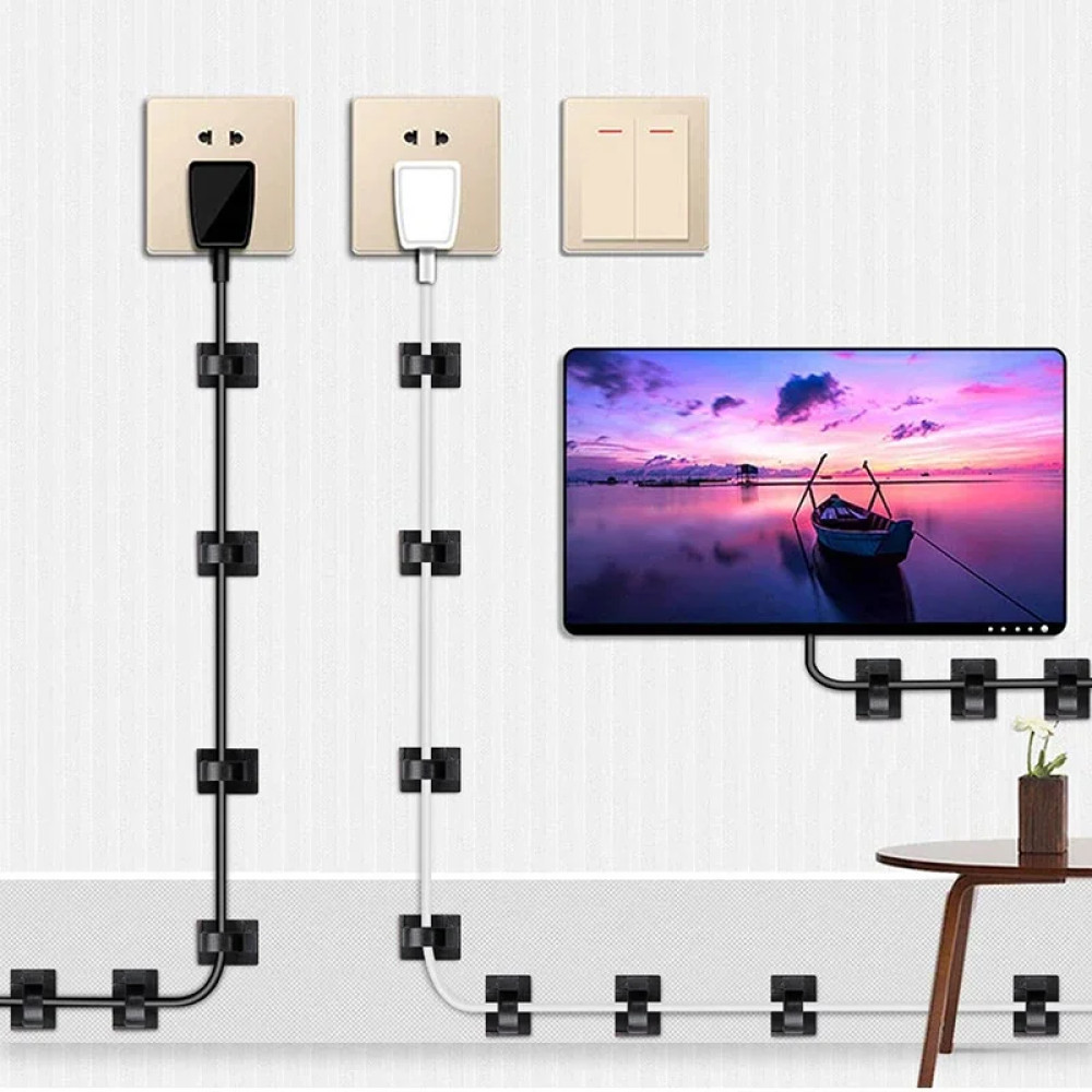 JKMLLCM ALBOYI ที่ยึดคลิปสายเคเบิลแบบปรับได้อเนกประสงค์ 50 ชิ้น - DS506