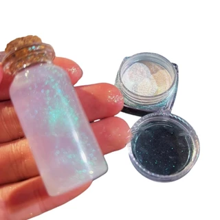 Flgo Artistics Craft Pigment Powder หลากสี Auroras สูตรพกพาสําหรับการสร้างเรซินเครื่องประดับ