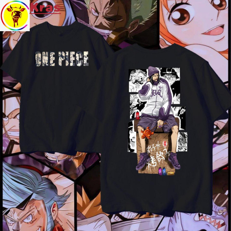 Kras One-piece CP0 Rob Lucci Co แฟชั่นแบรนด์สร้างสรรค์เสื้อยืดผ้าฝ้ายแท้