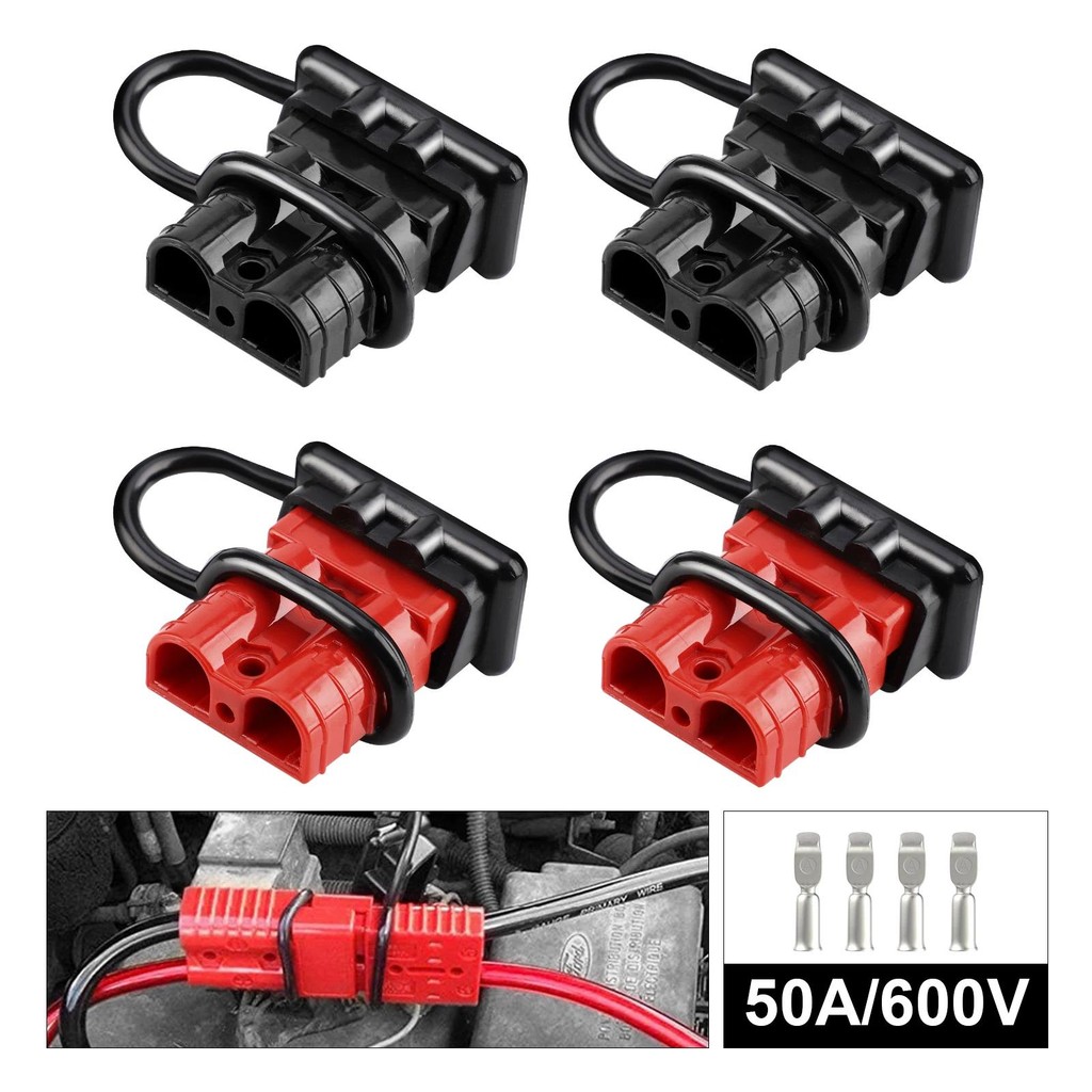Connector 2PCS,175Amp 12V ถึง 36V แบตเตอรี่ Quick Connect/Disconting Connector ขั้วต่อสายไฟปลั๊กชุดส