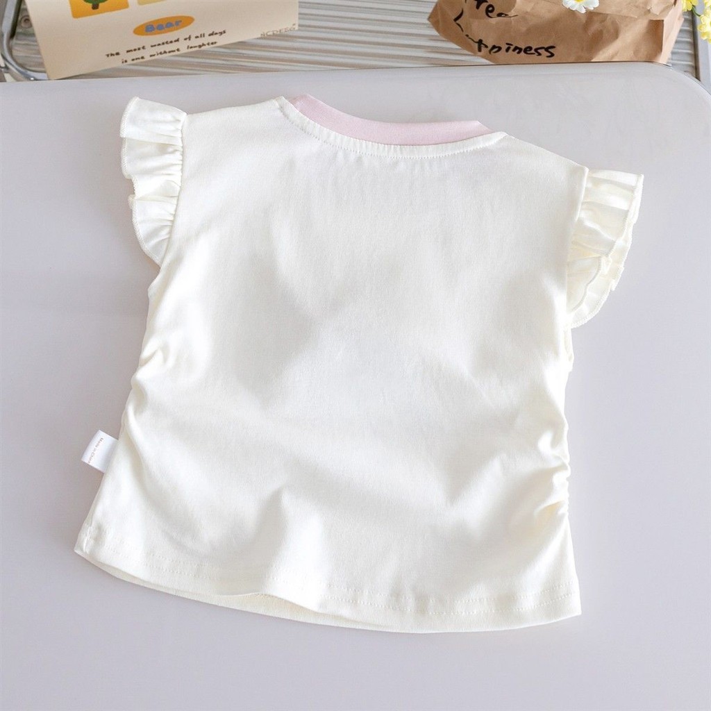 เสื้อยืดแฟชั่นสำหรับเด็กหญิง ไซส์ 90-140 ซม. รูปที่ 8