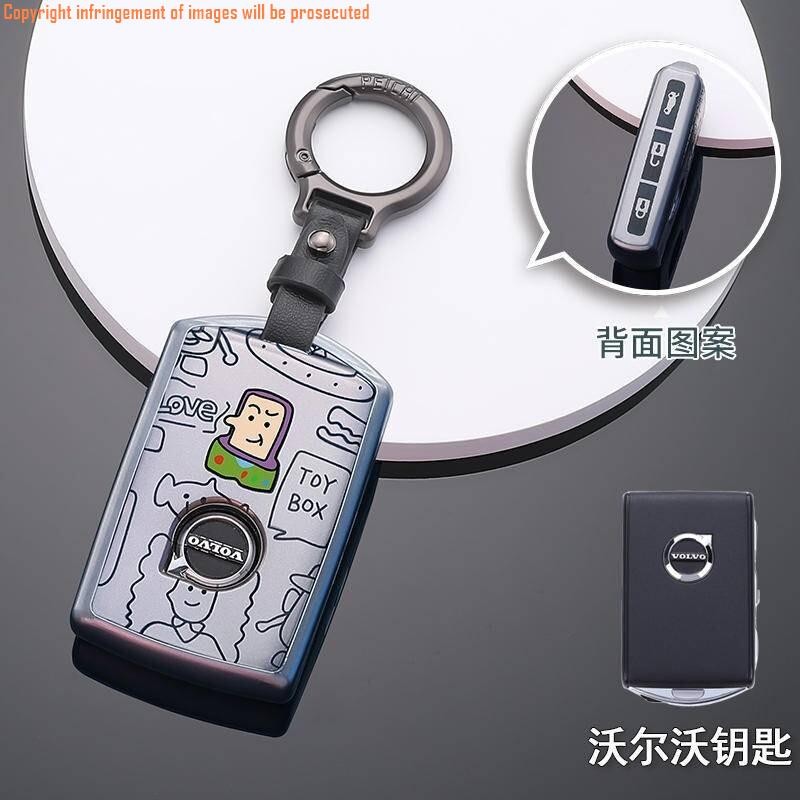 ฝาครอบกุญแจ Volvo Volvo xc60 s90 s60 xc40 xc90 s60 v40 v60 c40 พวงกุญแจ พวงกุญแจ พวงกุญแจ