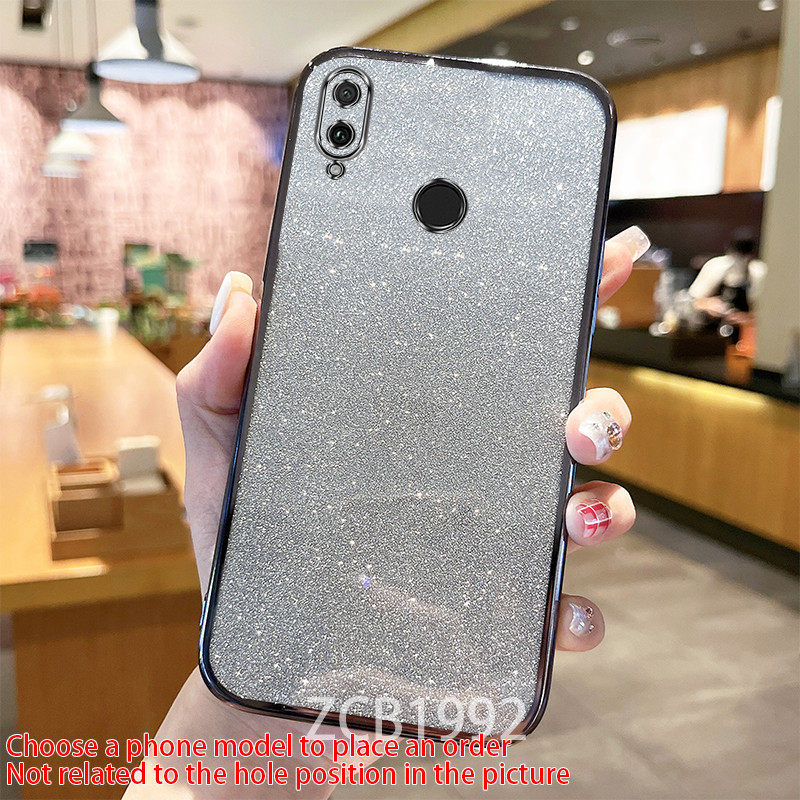 Ultra ThinCasing Huawei Y7 Y9 2019 y7 prime y7 pro 2019 เคสโทรศัพท์ แม่เหล็กดูดชาร์จใหม่แฟลชกระดาษโปร่งใสไฟฟ้า TPU soft case CYMWX04 - รูปที่ 5