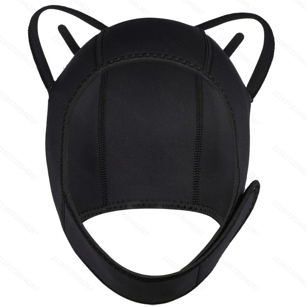 Wetsuit Hood Cat Ears Swimming Caps Waterproof Neoprene Diving Hood Dive Hood Headgear With Chin Str