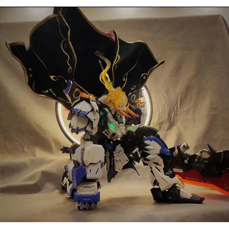 Moshow Guochuang Mecha Model moshow moshow moshow Special Edition เสื้อคลุมคอปกขนเสือขาว