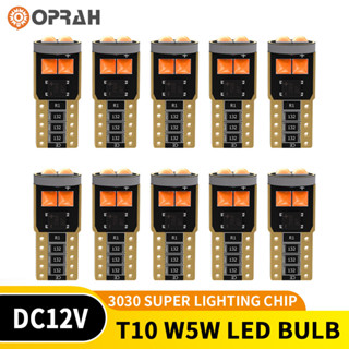 OPRAH 10 ชิ้น T10 W5W หลอดไฟ LED 3030 6SMD ที่จอดรถไฟภายในไฟ…