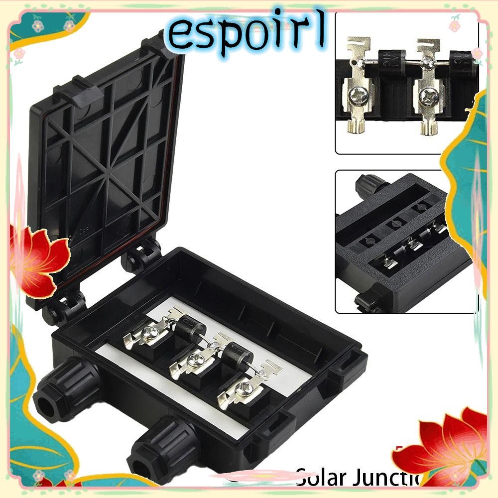 ESPOIR 1 ชิ้น PV โมดูลกล่อง, 50 W-120 W 6A เครื่องมือทดสอบไฟฟ้ากล่องแยก, สําหรับ 6.5A แผงสีดํา IP65 