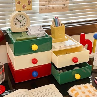 ลิ้นชักพลาสติก ชั้นเก็บของ ชั้นวางของบนโต๊ะ อเนกประสงค์ ลิ้น…