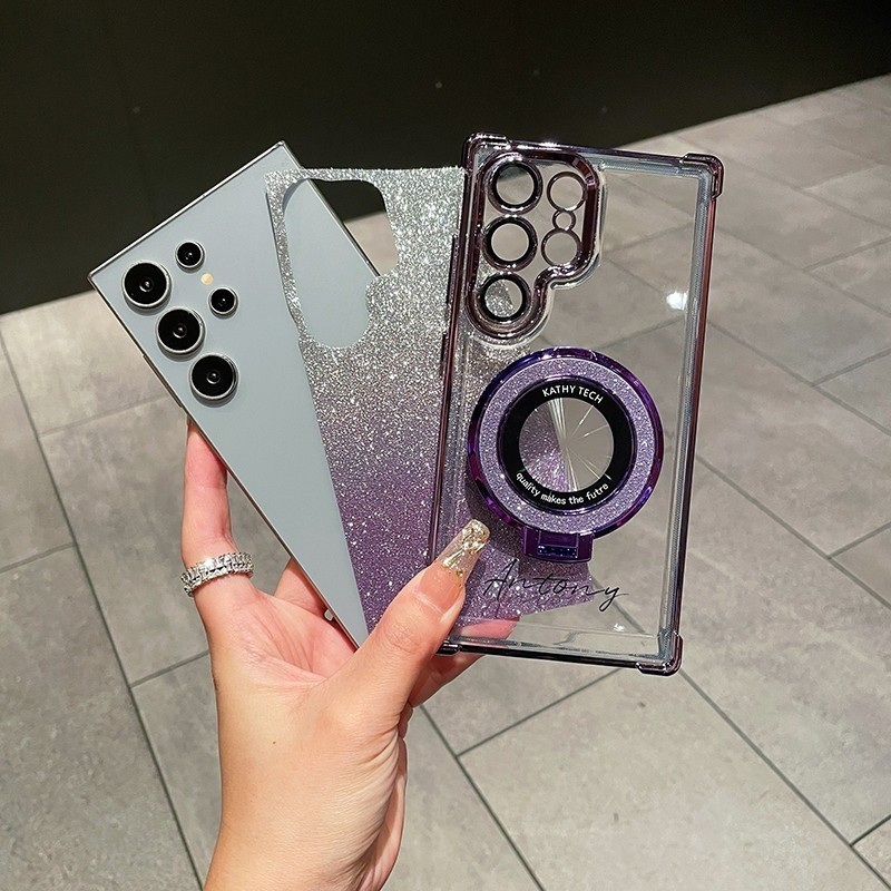 เคส หรูหรา วงแหวน ตั้งได้ สําหรับ Samsung S25Ultra S24Ultra S24Fe S23Ultra S23Fe S22Ultra A15 A55 A1