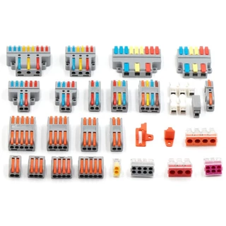 (1ชิ้น) PCT ขั้วต่อสายไฟ ตัวต่อสายไฟ Quick Wire Connector 32A 250VAC Terminal Connector Wire ข้อต่อสายไฟ Cable Joint ...