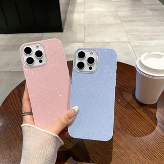 เคสโทรศัพท์มือถือ for iPhone 13 11 16 pro max Case iPhone 11 15 pro max 14 12 13 pro max กลิตเตอร์ IMD สีลูกกวาด INS