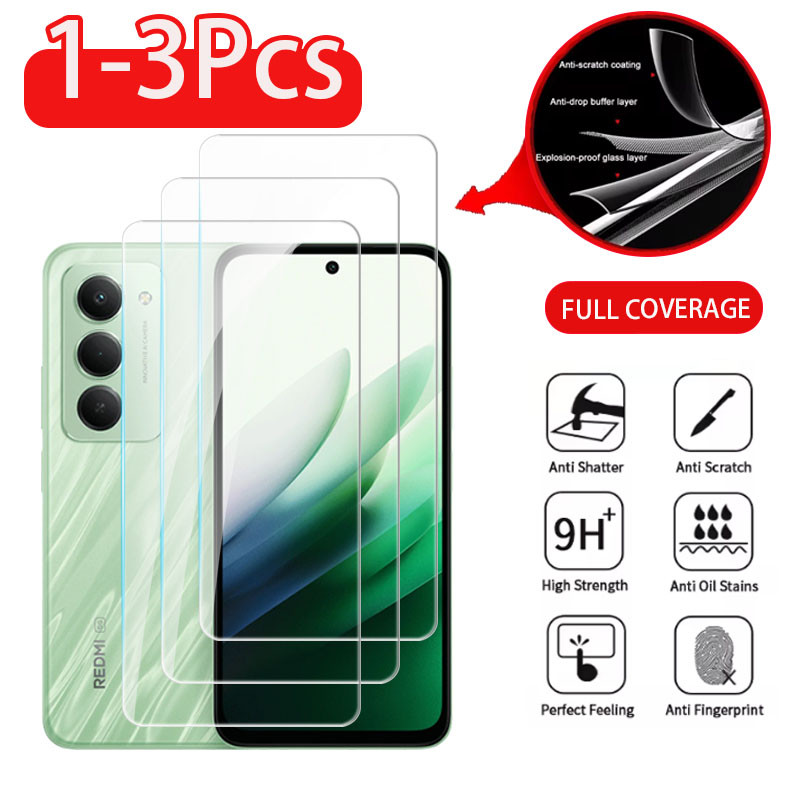 ป้องกันหน้าจอสําหรับ Xiaomi Redmi 15 C 15C 4G 5G 2025 กระจกนิรภัยป้องกันกล้อง 9H แก้วดูใสฟิล์มป้องกัน