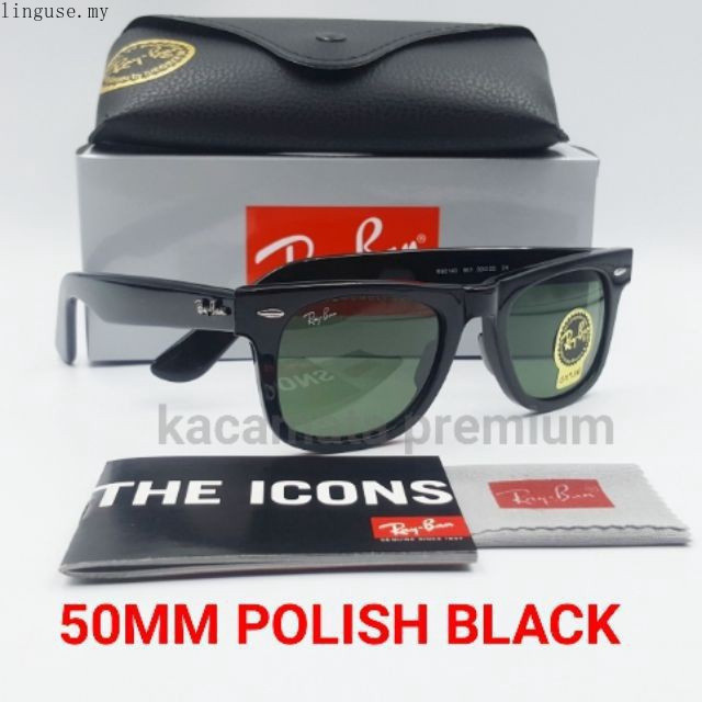 [พร้อมกล่อง] Rayban Italy Wayfarer Pilot Glasses Ferrari Ray/Ban Q5FB