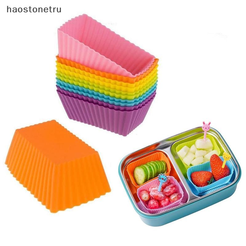 OST 3 ชิ้น Bento Divider ถ้วยทําความสะอาดง่าย Mould Reusable แม่พิมพ์เค้กขนมหวานซูชิแยกอุปกรณ์อาหารกล่องอาหารกลางวัน Liner N
