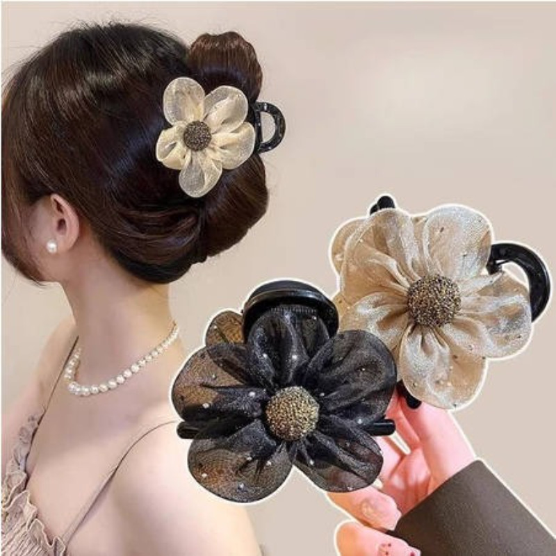 เครื่องประดับผมแฟชั่นเกาหลีแบบดอกไม้ สำหรับ 여성 สไตล์สวยหรูกับ CIP