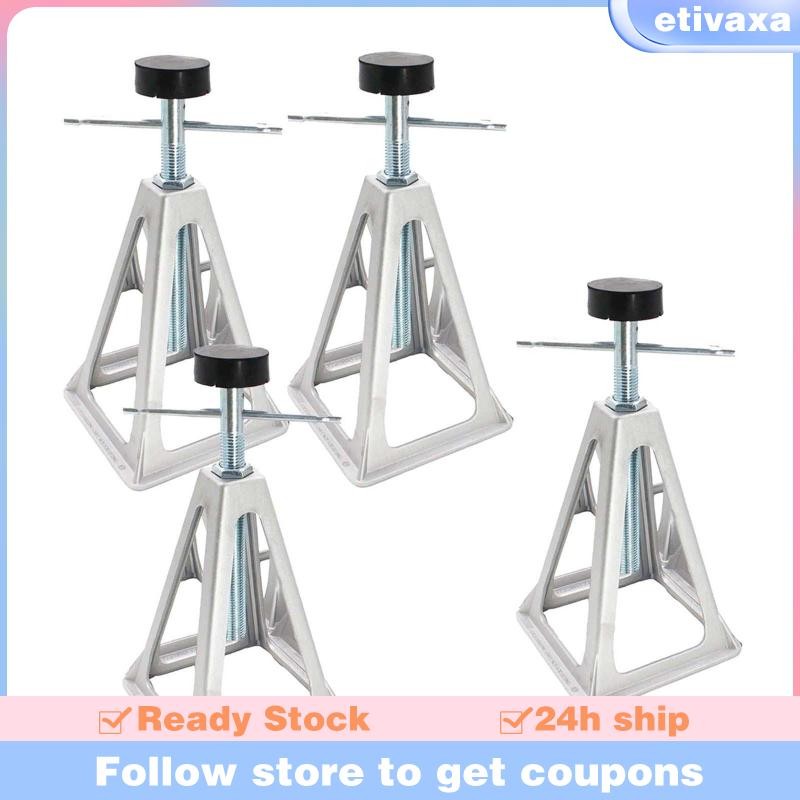 [Etivaxa] Jack Stands Support Tools ปรับความสูงได้ Stabilizing Stand RV Stack Jacks สําหรับ