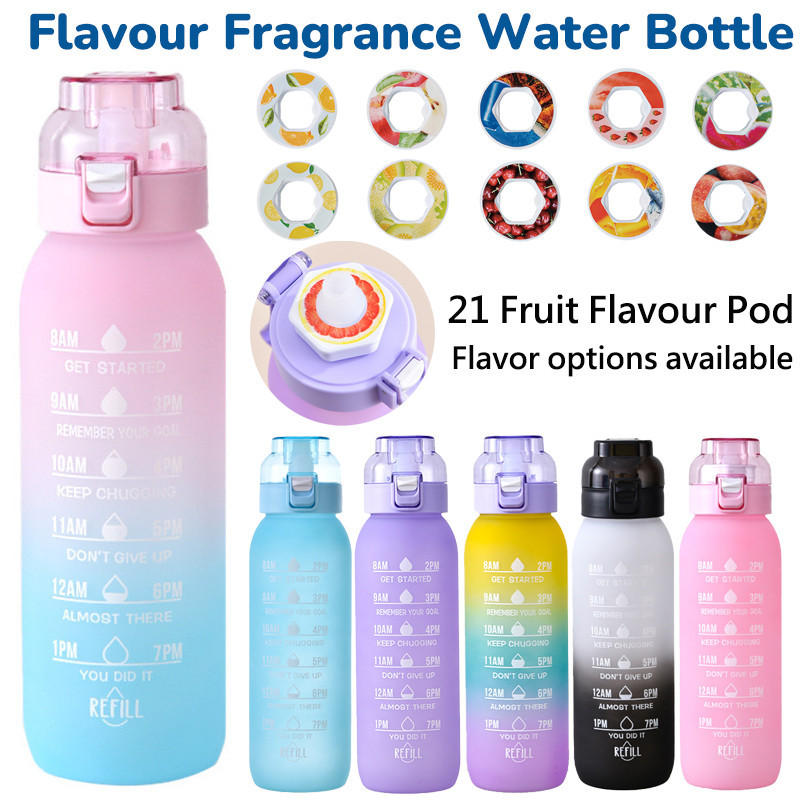 ขวดน้ำ Air Up 1000ml ขวดน้ำปรุงรส กลิ่นผลไม้ เปลี่ยนกลิ่นได้ ใช้วงหอมเกรดอาหาร วัสดุ Tritan ปลอดภัย BPA Free