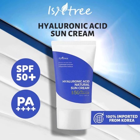 [Isntree Hyaluronic Acid Water Sensation Sunscreen] SPF50+PA++++ | 50มล | สดชื่นเหมือนน้ํา ・ การป้อง