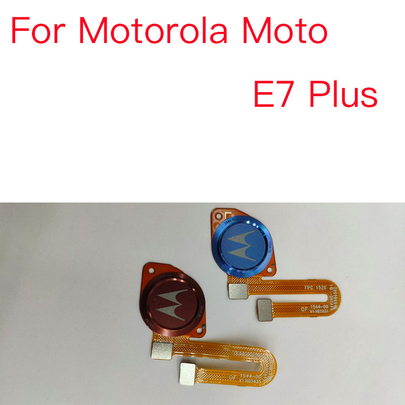 1pcs Home Finger Reader ลายนิ้วมือ Touch ID Sensor กลับคีย์บ้านปุ่ม Flex สําหรับ Motorola Moto E7 PLUS E7plus