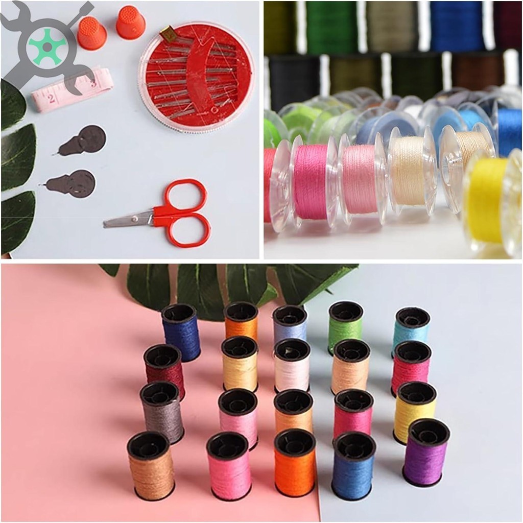 ชุดด้ายเย็บผ้า พร้อมด้ายหลายสี 64 สี ด้ายเย็บผ้า ด้ายวีนัส ชุดด้าย สี เข็ม ชุดกล่องเครื่องมือ Diy ชุดเครื่องมือเย็บผ้ากล่องเข็มถัก