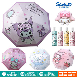 Sanrio Foldable Fully Automatic Sun Umbrella Sunscreen Anti-Ultraviolet Rain Uv Protection Ins Wind