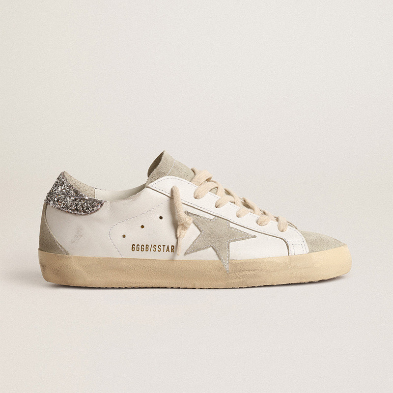 Golden goose รองเท้าผ้าใบสําหรับผู้ชายและผู้หญิง คู่ Unisex Old Star Little Dirty Shoes รองเท้าสีขาว