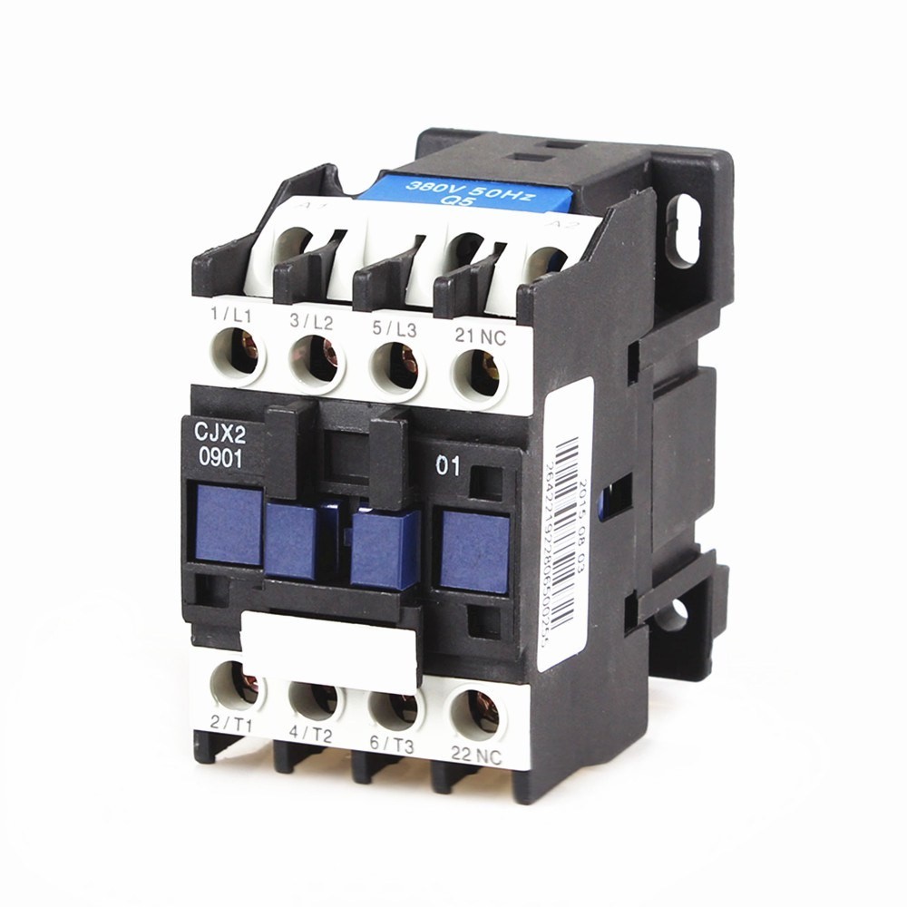 ✥CJX2-0901 LC-0901 660V 9A 3 Poles 3P N NC DIN Rail AC Contactor AC 24V 36V 110V 220V 380V Coil Fact