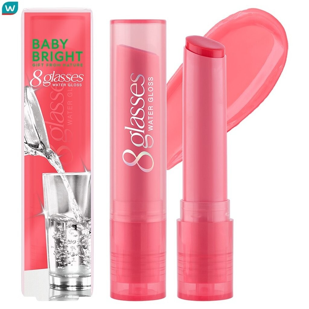 Baby Bright เบบี้ไบร์ท เอท กลาซเซส วอเตอร์ กลอส ลิป 2.5ก. 09 วอเตอร์เมล่อนสมูทตี้