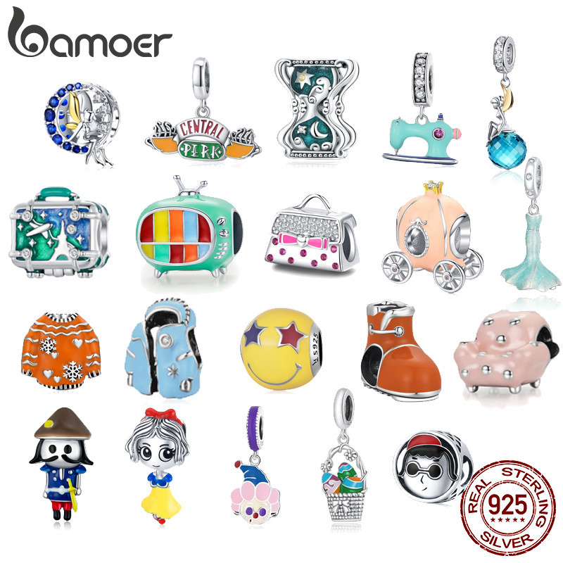 Bamoer 925 เงินสเตอร์ลิง Charms Fairy Tale Series จี้อุปกรณ์เสริมแฟชั่นของขวัญวันเกิด SCC1091