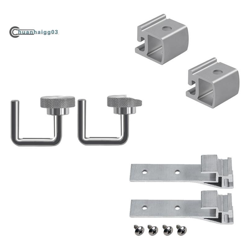 (chuanhaigg03)Extension Plate Link Buckles Alloy Rail Joint เลื่อนหัวเข็มขัดเชื่อมต่อตะขอสําหรับ IGT Camping Table Accessories