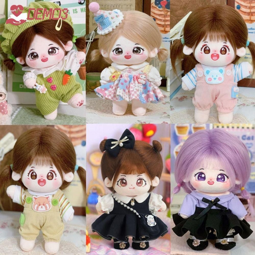 [เดโม3] ตุ๊กตาเสื้อผ้าน่ารักเครื่องประดับชุดเจ้าหญิงน่ารัก20รูปแบบที่มีอุปกรณ์คาดศีรษะการ์ตูนชุดเดรสแฟชั่นกระโปรงสําหรับ20ซมตุ๊กตาผ้าฝ้าย/ตุ๊กตาไอดอล อีโซ