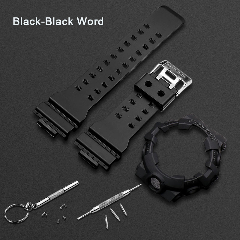 สร้อยข้อมือกรอบ Bezel สายนาฬิกาสําหรับ GA700 GA710 GA735 กีฬายางซิลิโคนสายนาฬิกากรณีฝาครอบป้องกันนาฬิกาอุปกรณ์เสริม