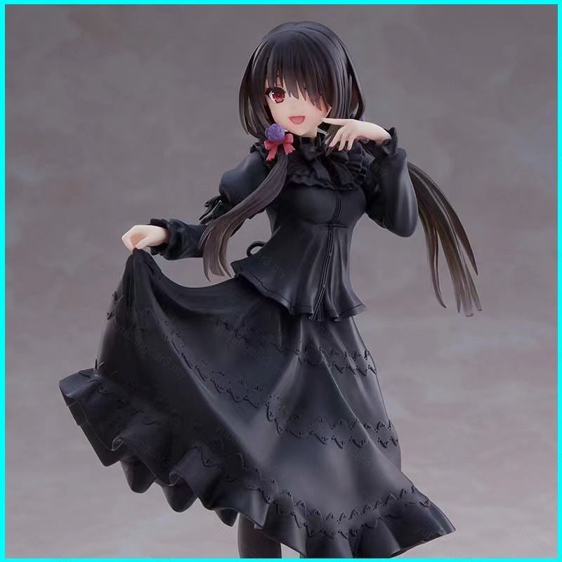 B3y DATE A LIVE Action Figure Tokisaki Kurumi ชุดสีดําชุดตุ๊กตาของเล่นสําหรับของขวัญเด็กคอลเลกชันเคร