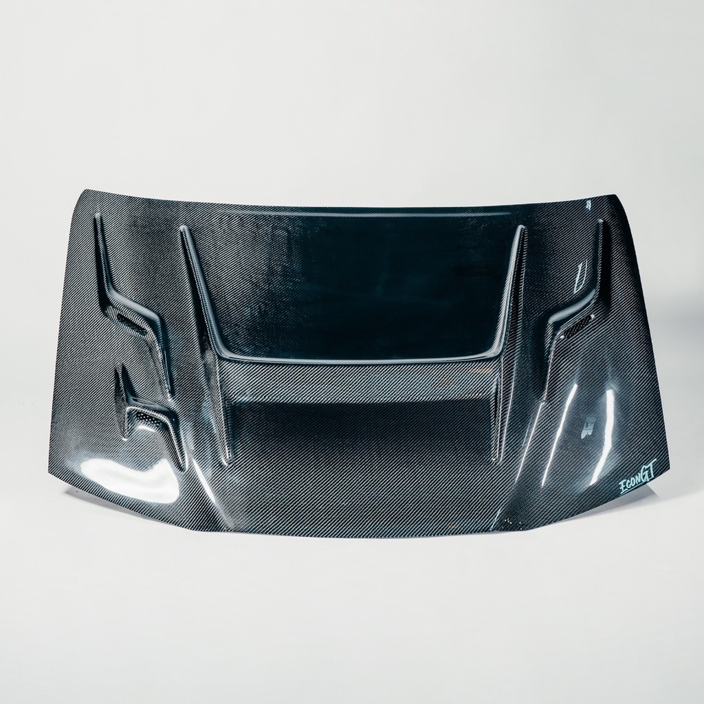 Econ GT ฝากระโปรงคาร์บอน ไฟเบอร์ คาร์บอน เคฟล่า TOYOTA Vigo Champ  Fortuner 2013-2016 ลายสอง ลาย F1 