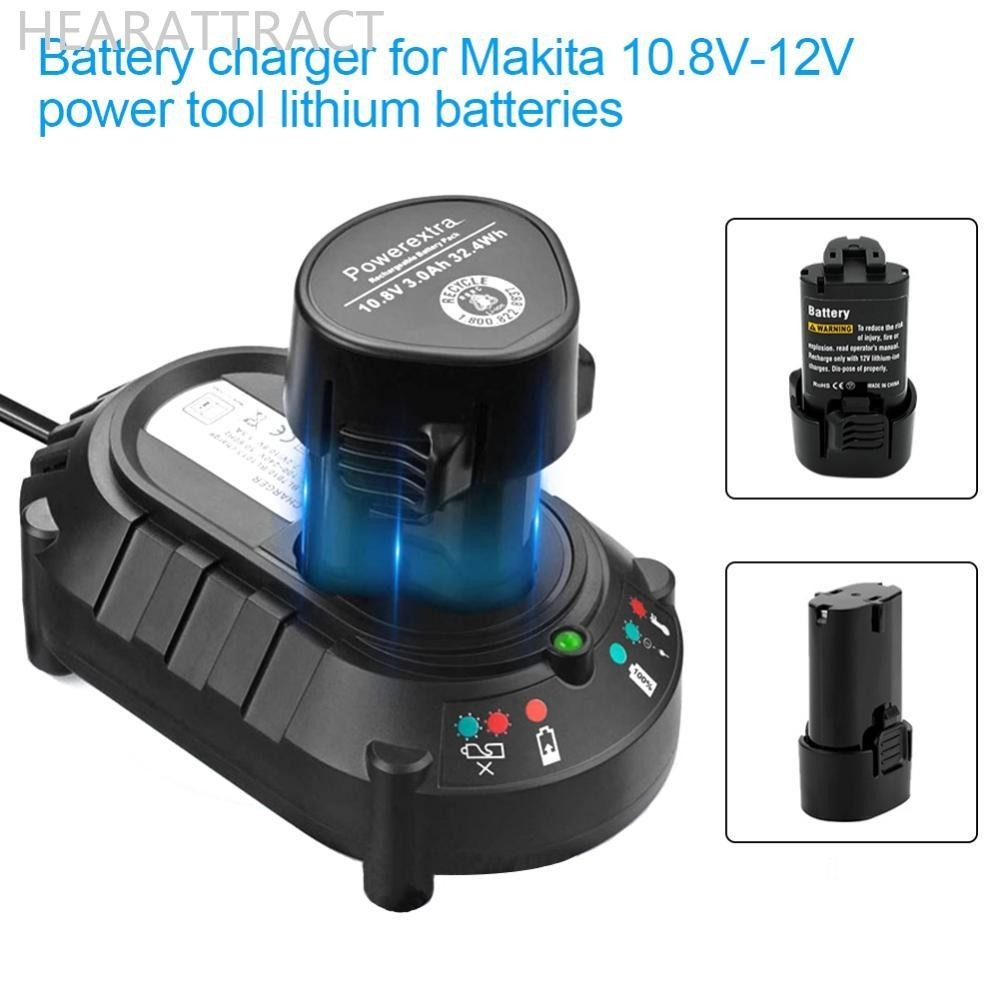 Hearattract BL1013 เครื่องชาร์จแบตเตอรี่ลิเธียม 10.8-12V 1.5A DC10WA เครื่องมือชาร์จสําหรับ Makita E8N2