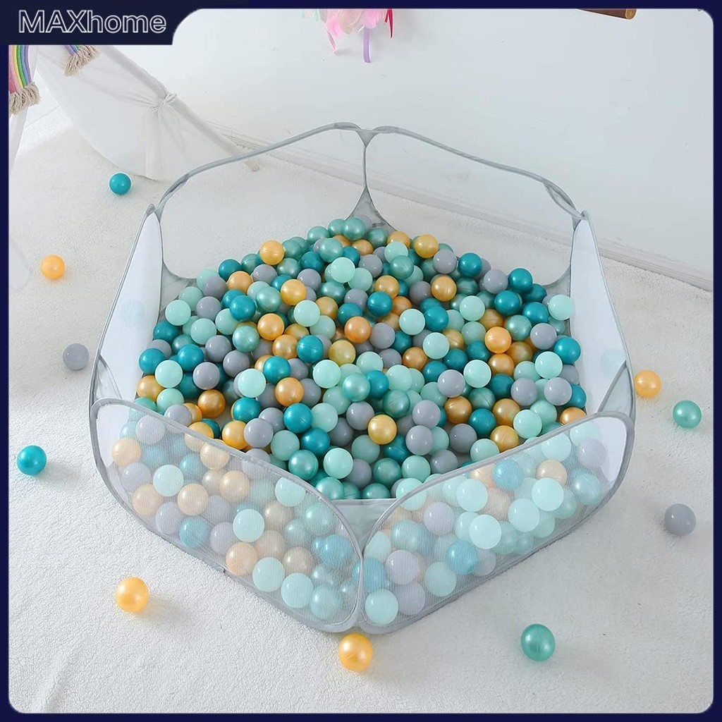 Baby Ocean Ball Pool แบบพกพาเด็กน่ารัก Ball Pit พับง่ายเด็กวัยหัดเดิน Ocean Ball Play Pool SHOPTKC07