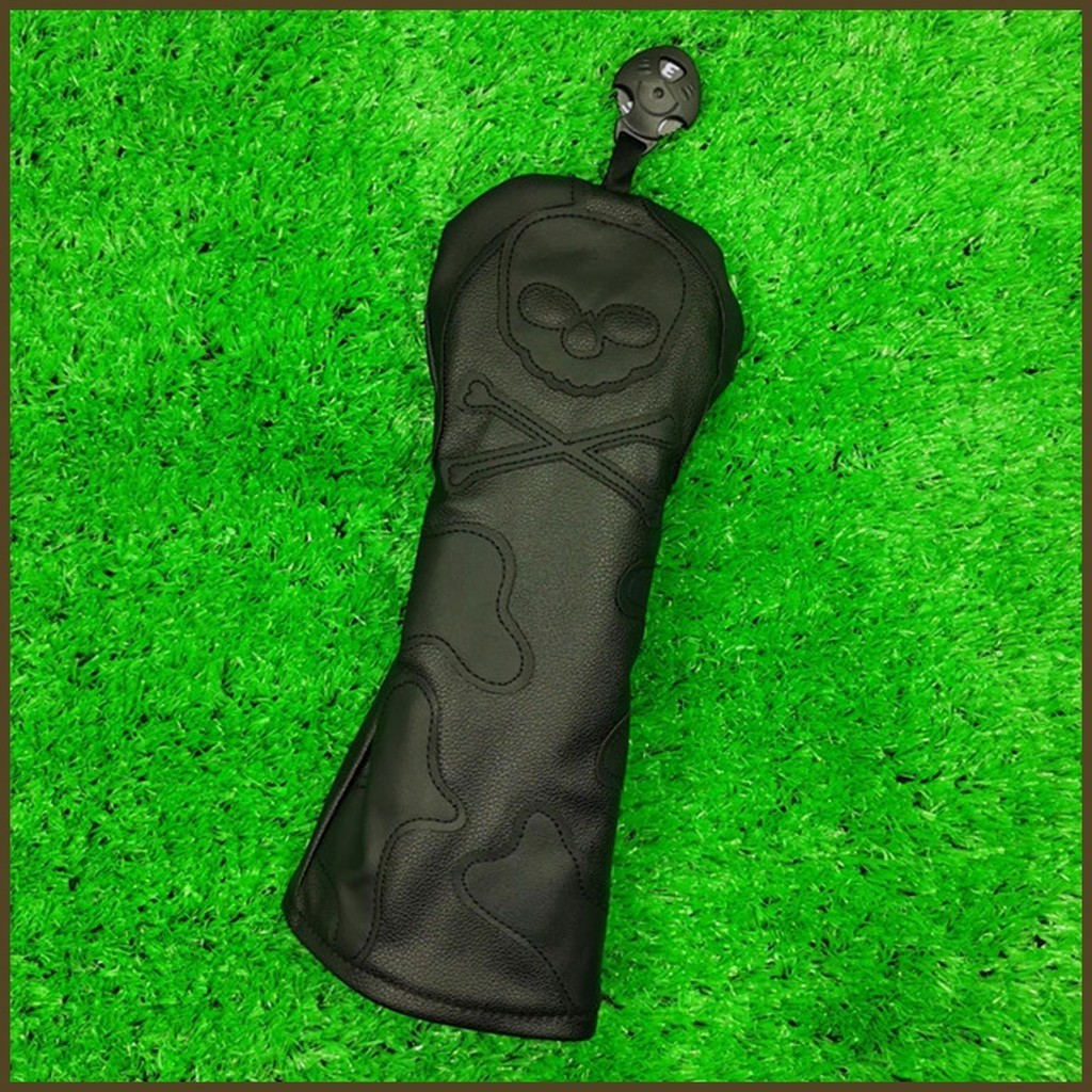 Headcover Golf Skull Driver Cover อุปกรณ์กอล์ฟแบบพกพาหัวสําหรับยี่ห้อส่วนใหญ่กอล์ฟคลับ tdeth