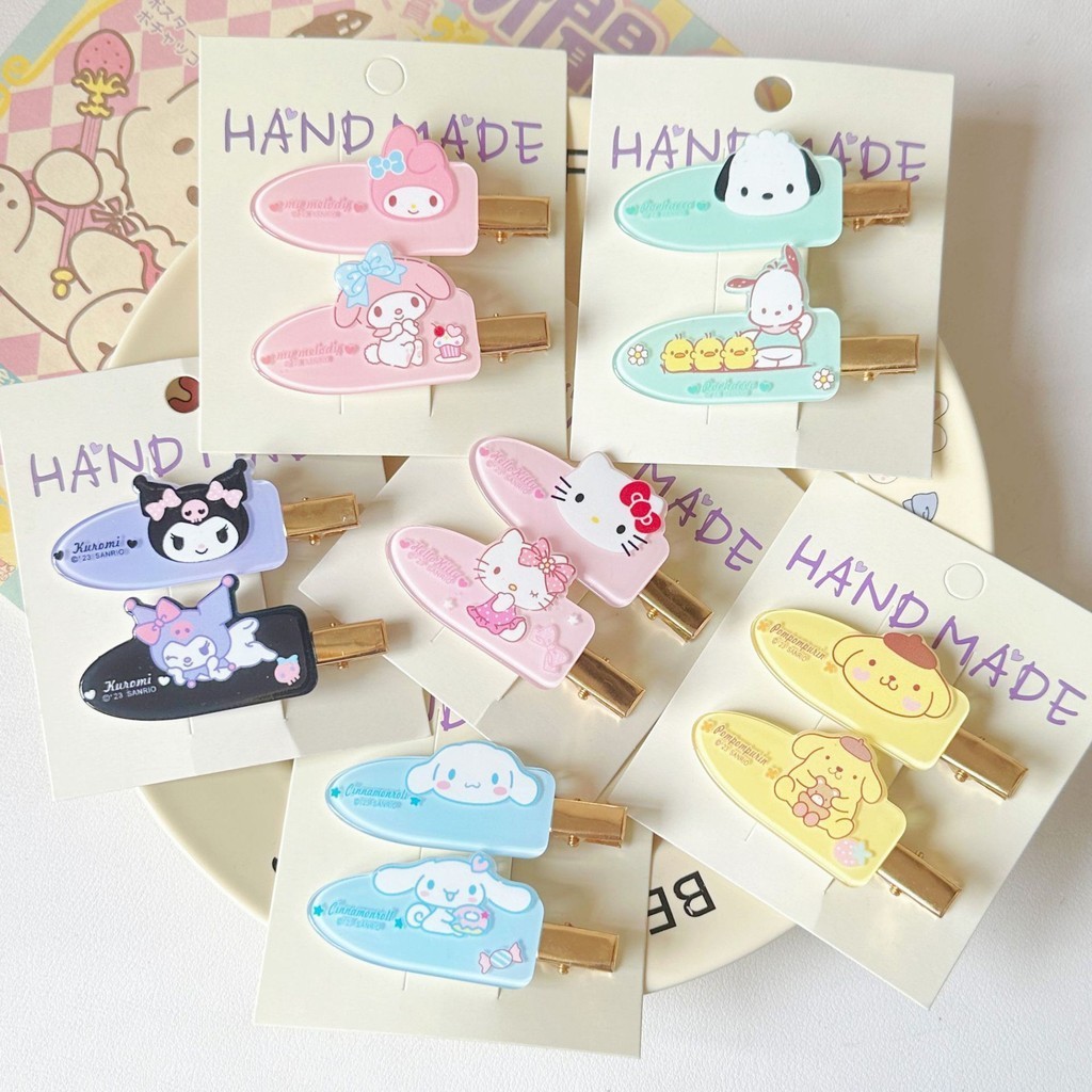 SANRIO ซานริโอ คลิปไร้รอยต่อกิ๊บติดผมน่ารัก 2024 ใหม่แต่งหน้าคลิปล้างหน้า คุโรมิ