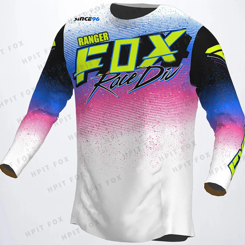 ผู้ชายแขนยาว off-road รถจักรยานยนต์เสื้อฤดูร้อนขี่จักรยานอุปกรณ์เสื้อยืด2024 New