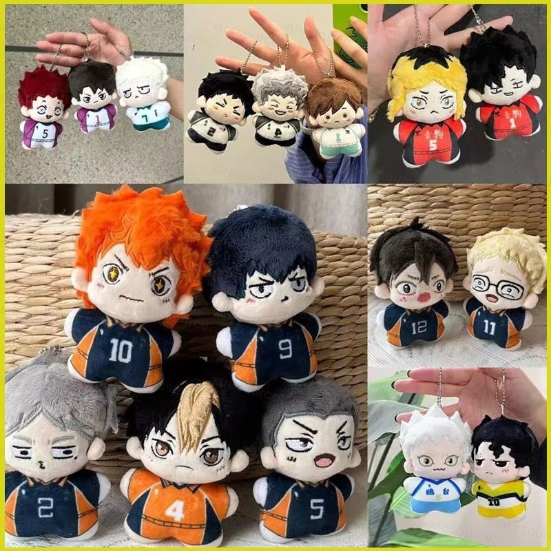 Sq3 อะนิเมะการ์ตูนตุ๊กตาตุ๊กตาของขวัญสําหรับเด็กผู้หญิงกระเป๋าจี้ Haikyuu Jujtsu Kaisen Genshin Impact Attack On Titan ของเล่น