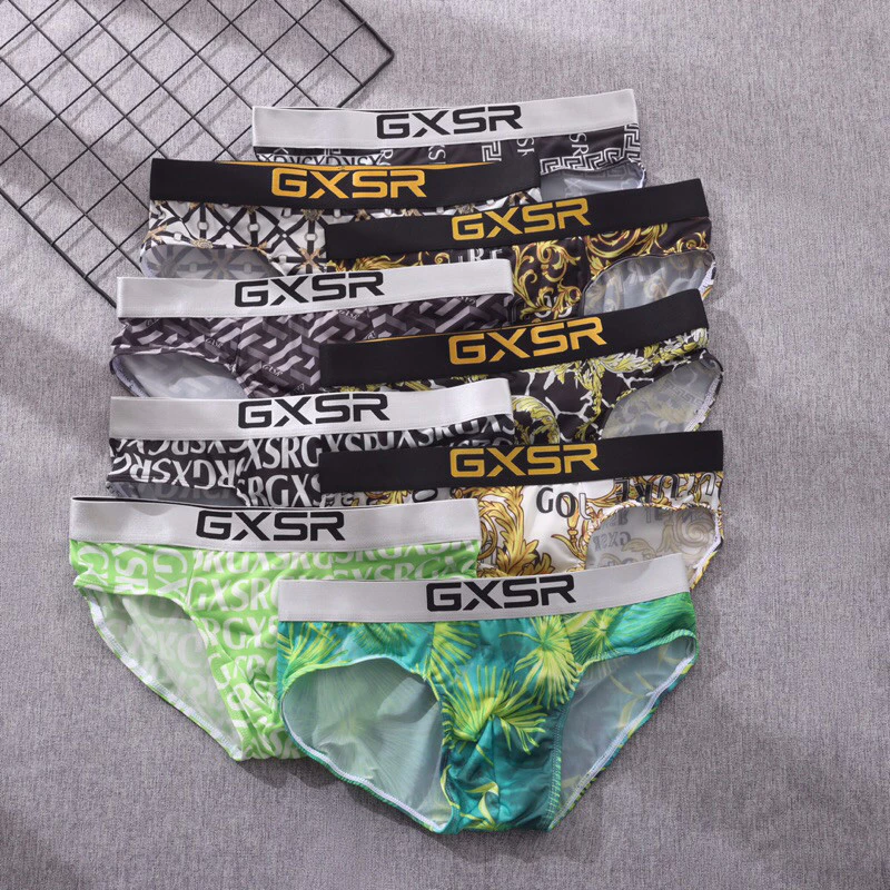 กางเกงในขาเว้า GXSR brief กางเกงในสุภาพผู้ชาย สะดวกสบาย ยืดหยุ่น กางเกงในกล่องสปอร์ต กางเกงของนักเรียน