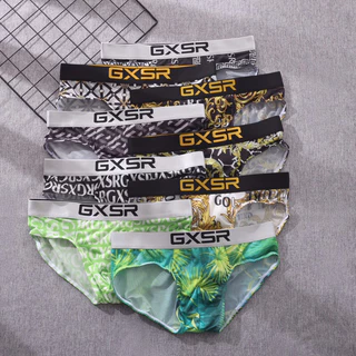 กางเกงในขาเว้า GXSR brief กางเกงในสุภาพผู้ชาย สะดวกสบาย ยืดหยุ่น กางเกงในกล่องสปอร์ต กางเกงของนักเรียน