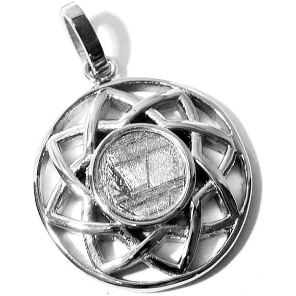 [Direct from JAPAN]Gibeon meteorite octagram stainless steel pendant top