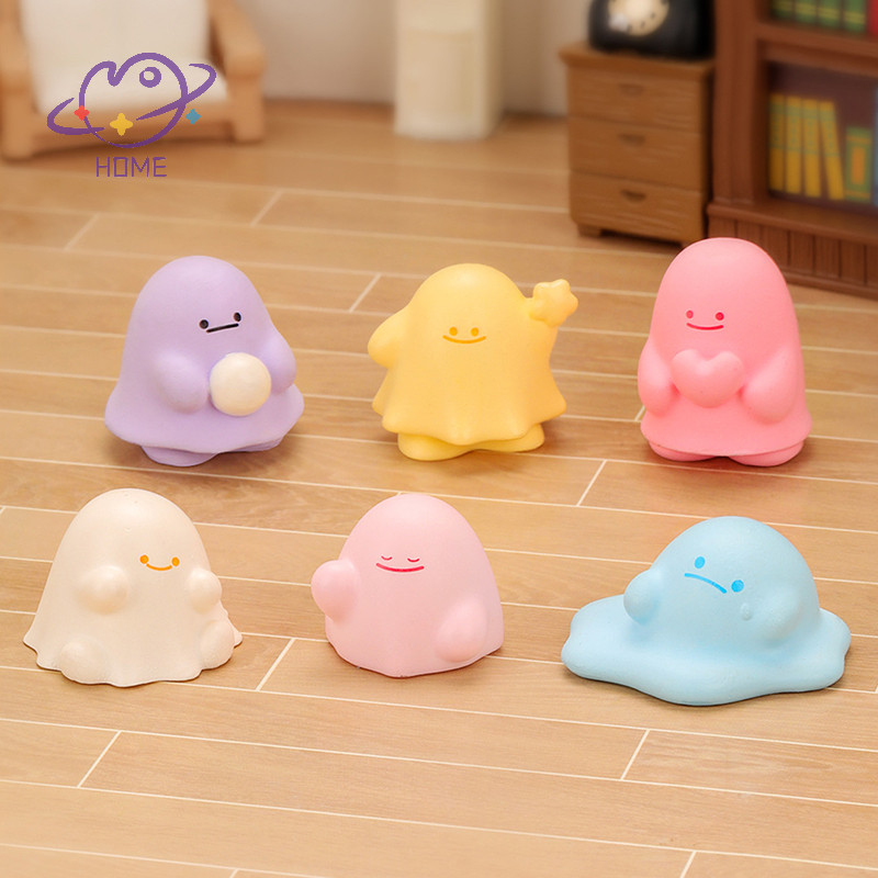 [เมย์โฮม] การ์ตูนน่ารักมินิฮาโลวีนผีที่มีสีสันตุ๊กตาขนาดเล็กสก์ท็อปรถไมโครภูมิทัศน์เครื่องประดับบ้านอุปกรณ์ตกแต่งของขวัญ {ไทย}