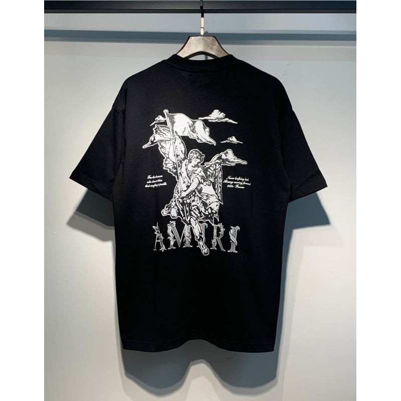 #T9 ยู นิสซ์ เกาหลีวินเทจกราฟฟิตีแองเจิลธงเมฆแบบเถาวัลย์ลายจดหมายพิมพ์ผ้าฝ้ายขนาดบวก คอกลม กราฟิกทียอดนิยม สตรีทแวร์ คู่เสื้อยืดส