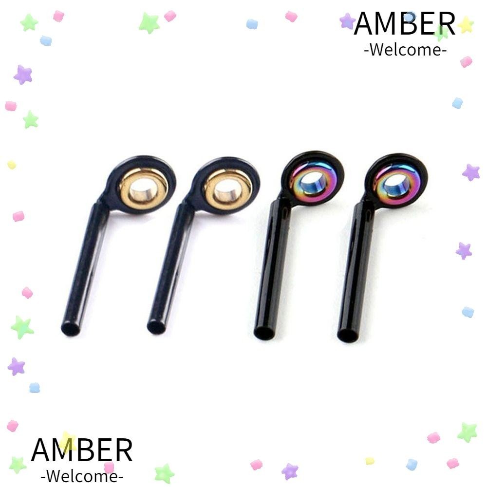 Amber ชุดไกด์คันเบ็ดตกปลา โอริง สเตนเลส เซรามิค 0.8 มม.-2.0 มม. สําหรับซ่อมแซมปลายคันเบ็ดตกปลา DIY