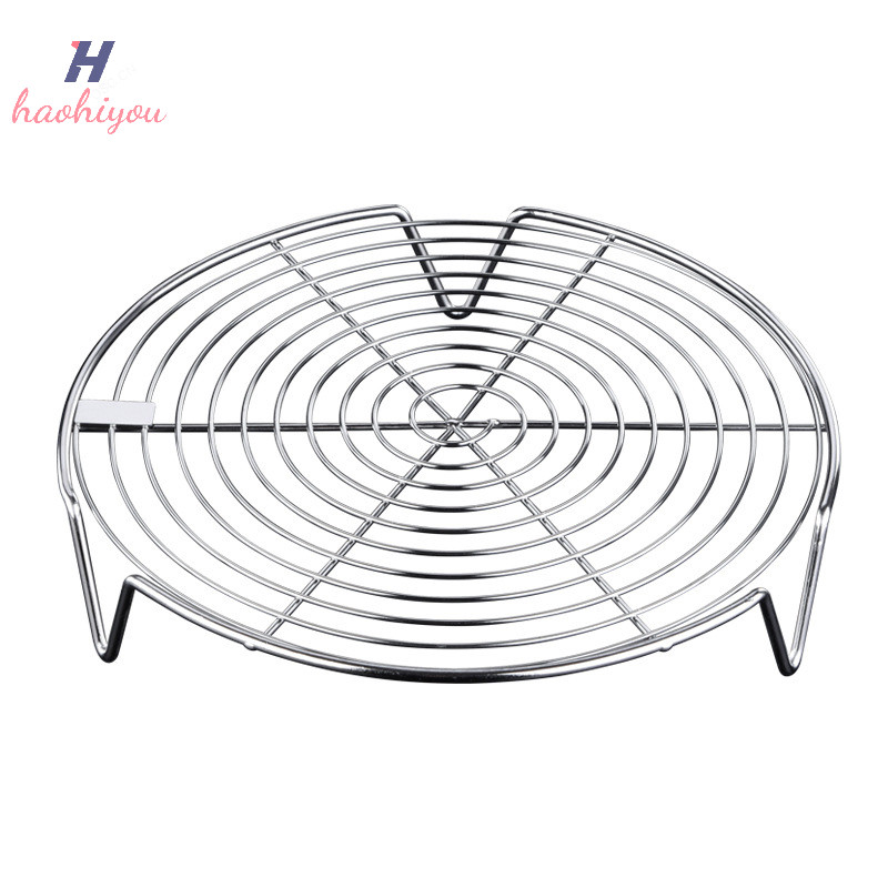 <haohiyou> 1 ชิ้นสแตนเลส Steamer Rack ถาดบนโต๊ะอาหารขาตั้งทําอาหาร